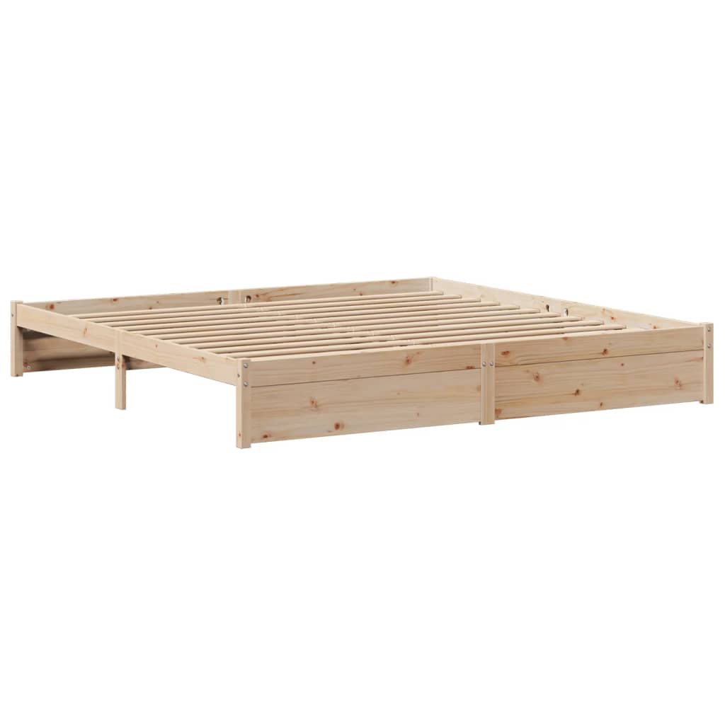 Bed Frame with Headboard without Mattress 200x200 cm